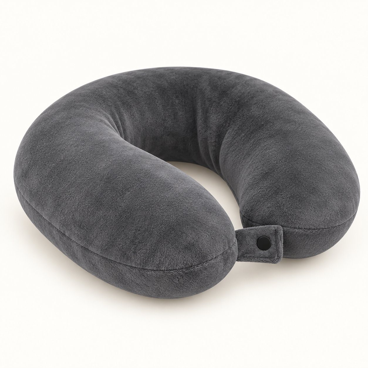 Grey U-shaped travel pillow