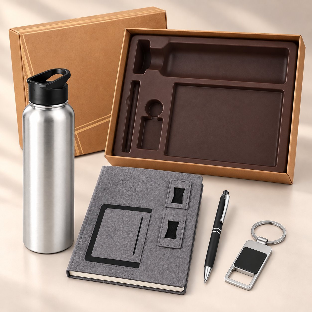 Grey 4-in-1 gift set
