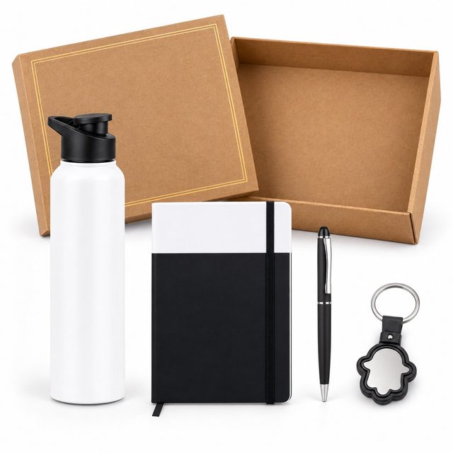 White dual-tone 4-in-1 gift set