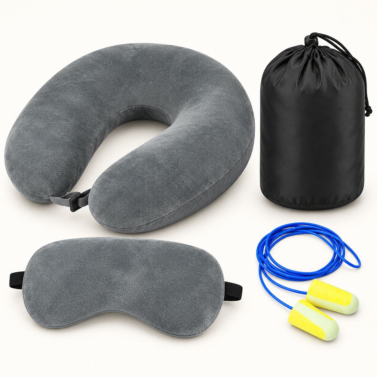 Grey travel comfort kit