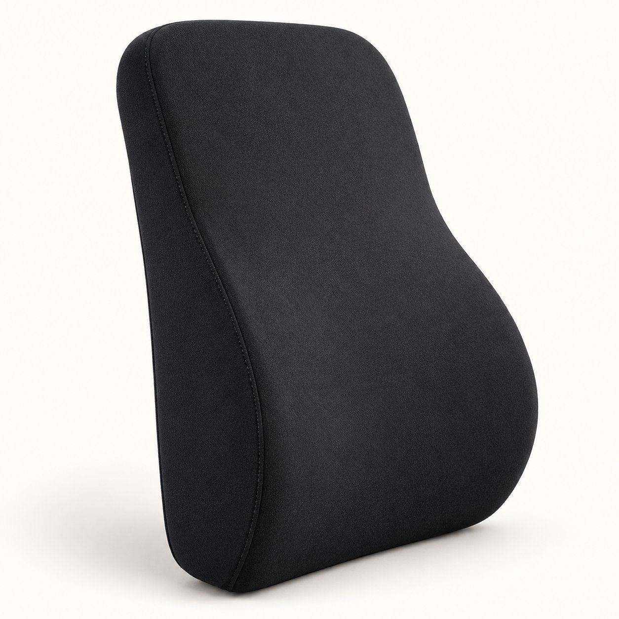 Black lumbar support cushion