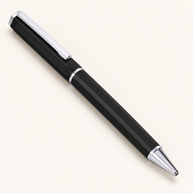 Black matte twist pen