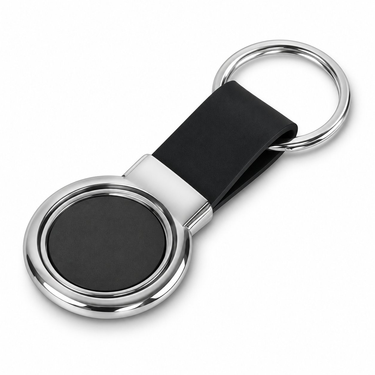 PU strap rotating keychain