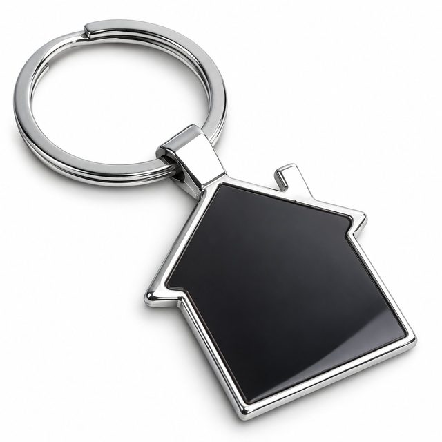 Hut-shape keychain