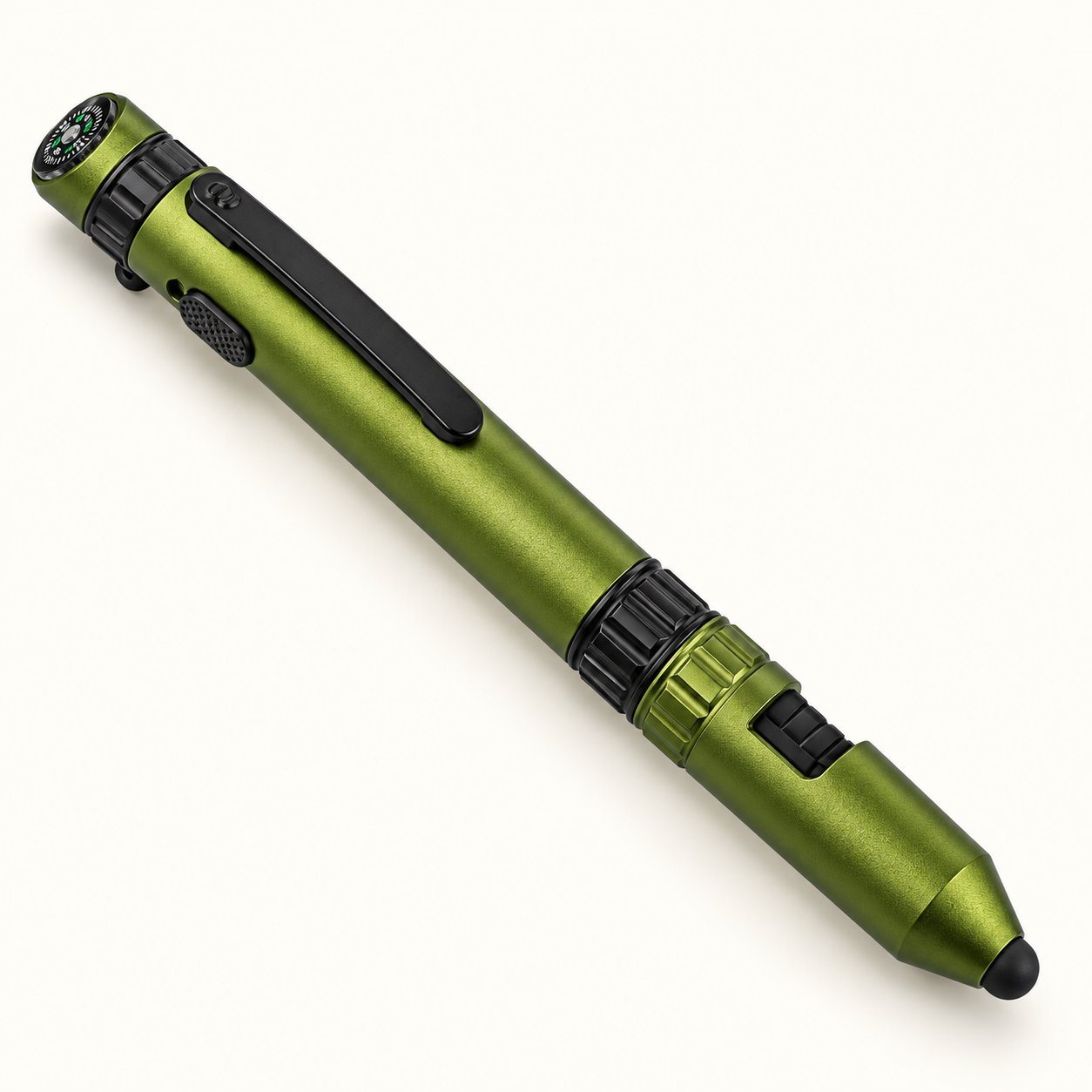 Green 6-in-1 rugged pen
