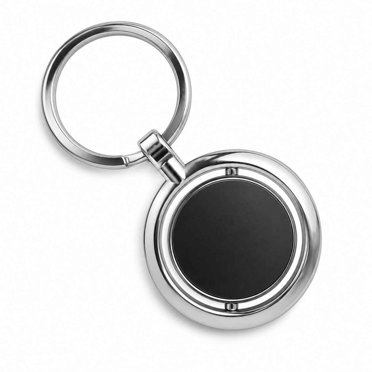 Round rotating keychain