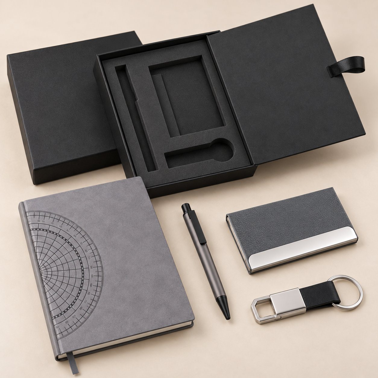 Grey 4-piece gift set