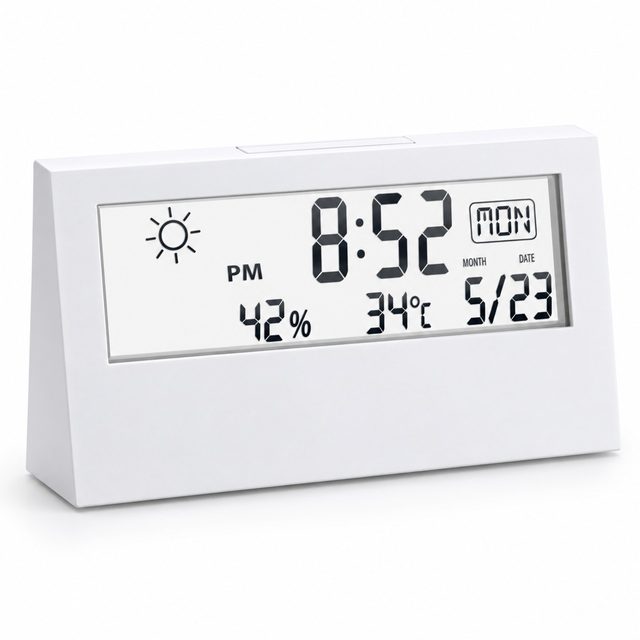 Weather station clock