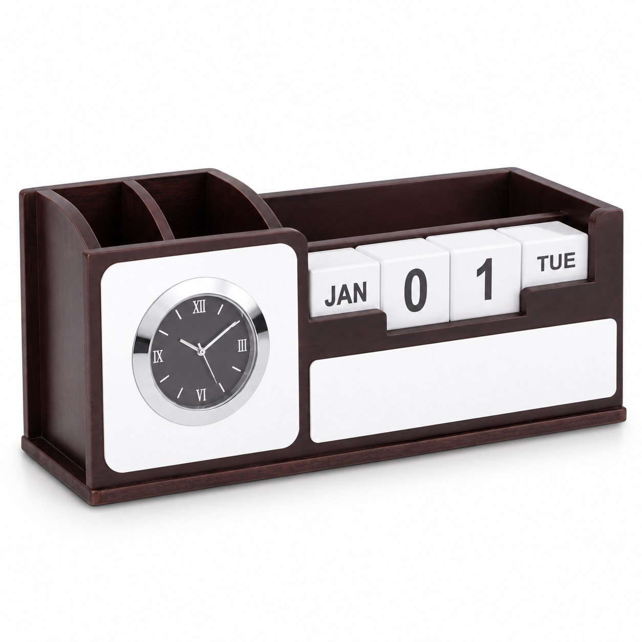 Wooden desk organiser