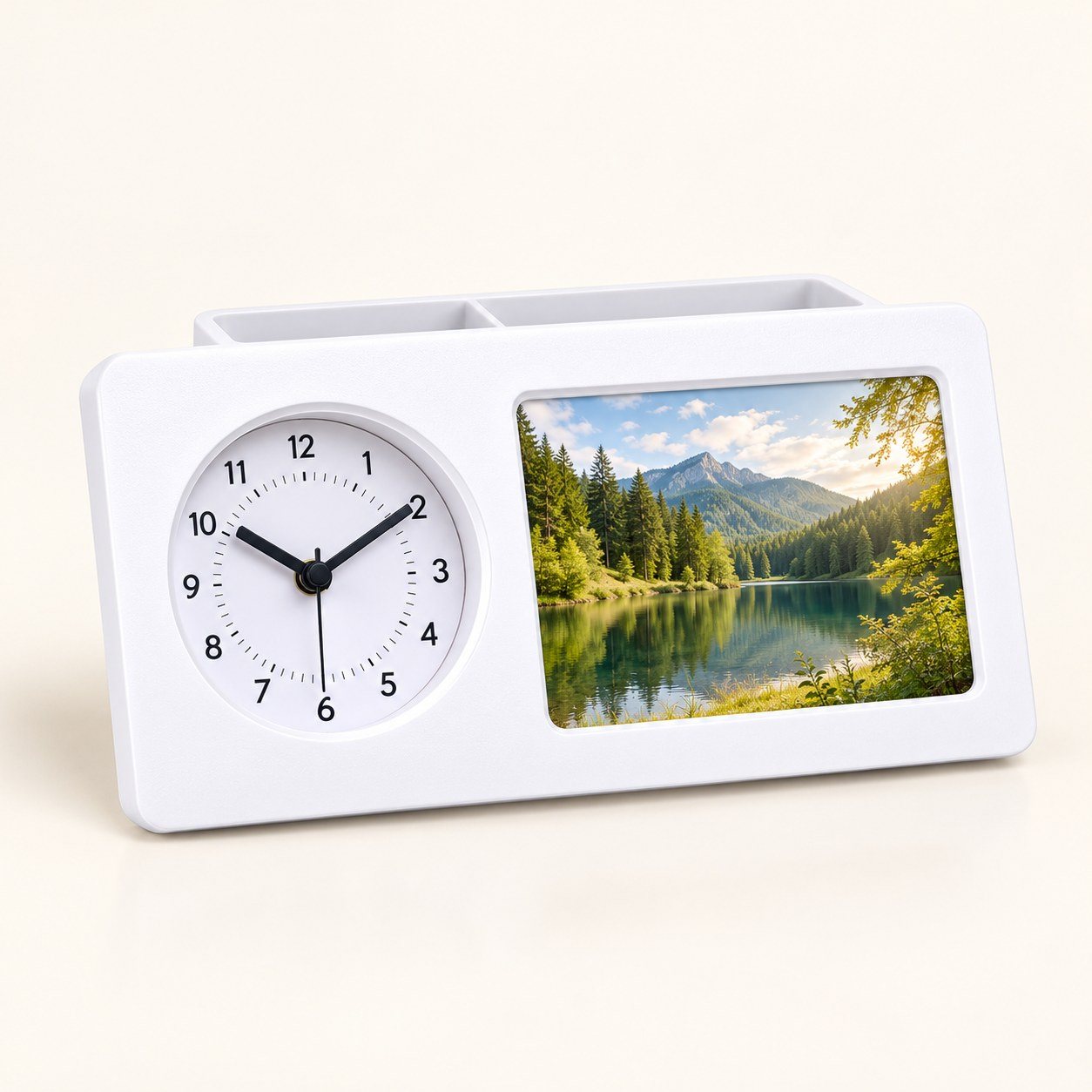 Click to zoom Clock with photo frame