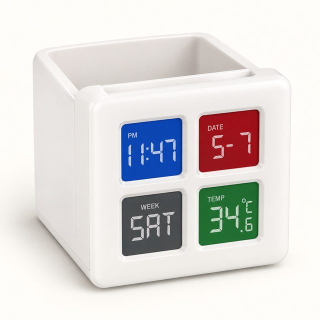Multifunction desk clock
