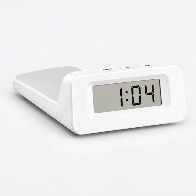 Wireless charging desk clock