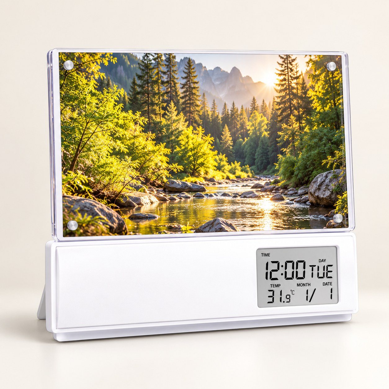 Photo frame clock