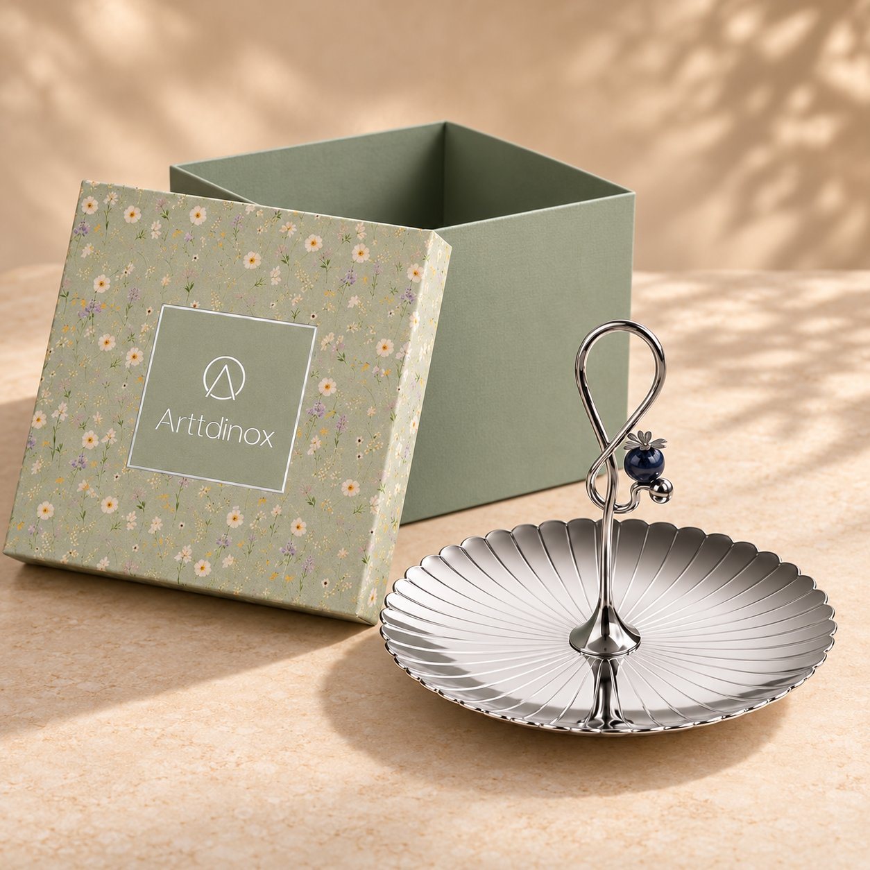 Click to zoom Arttd'inox Pole Platter Small in Steel, sales team reward