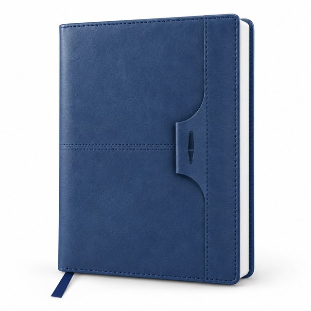 Blue PU notebook