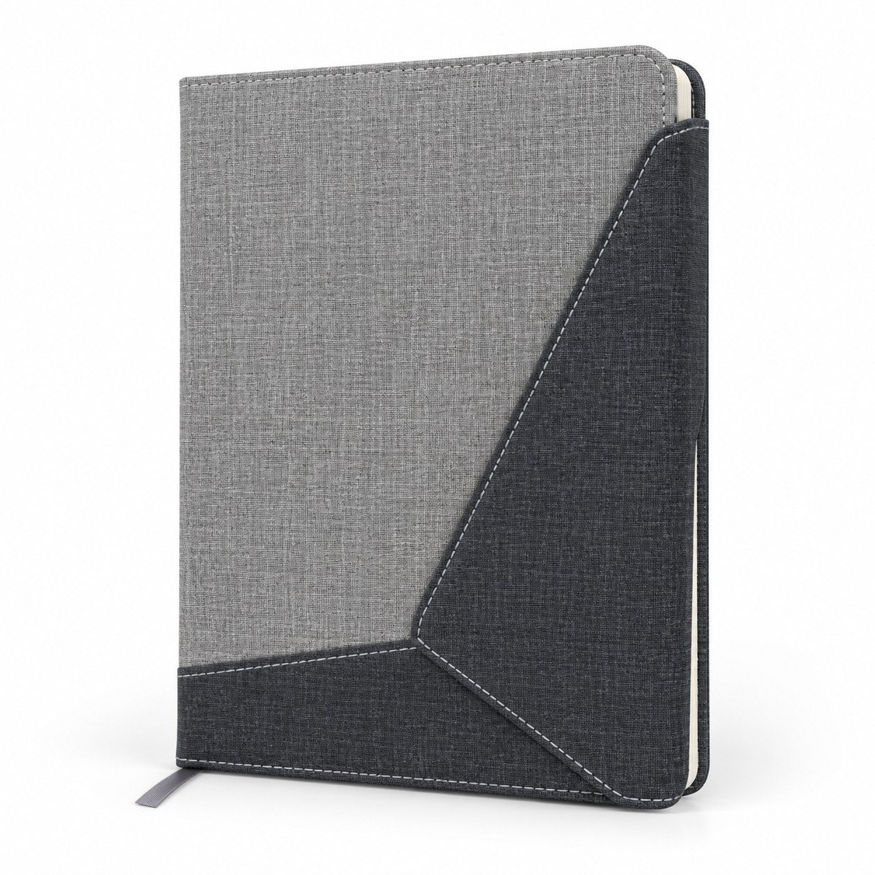 Click to zoom Grey & Navy A5 notebook