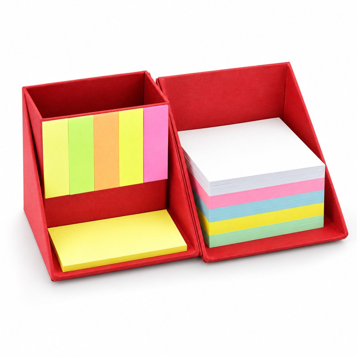 Red folding paper cube