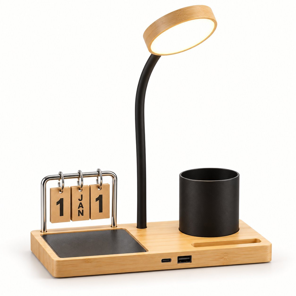 Click to zoom Bamboo desk station