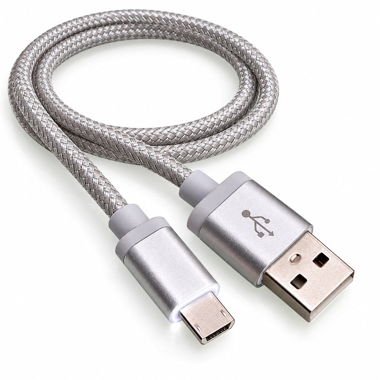 Silver charging cable
