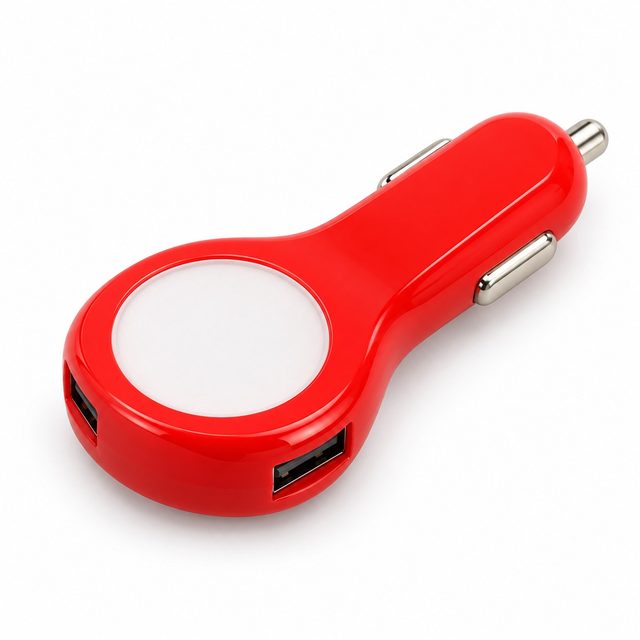 Red car charger