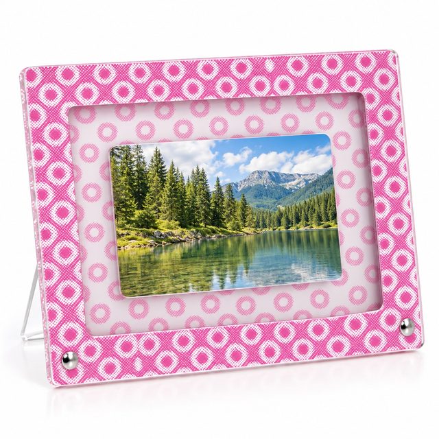 Pink photo frame