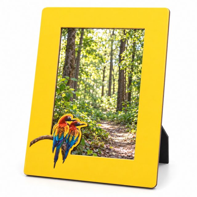 Yellow photo frame