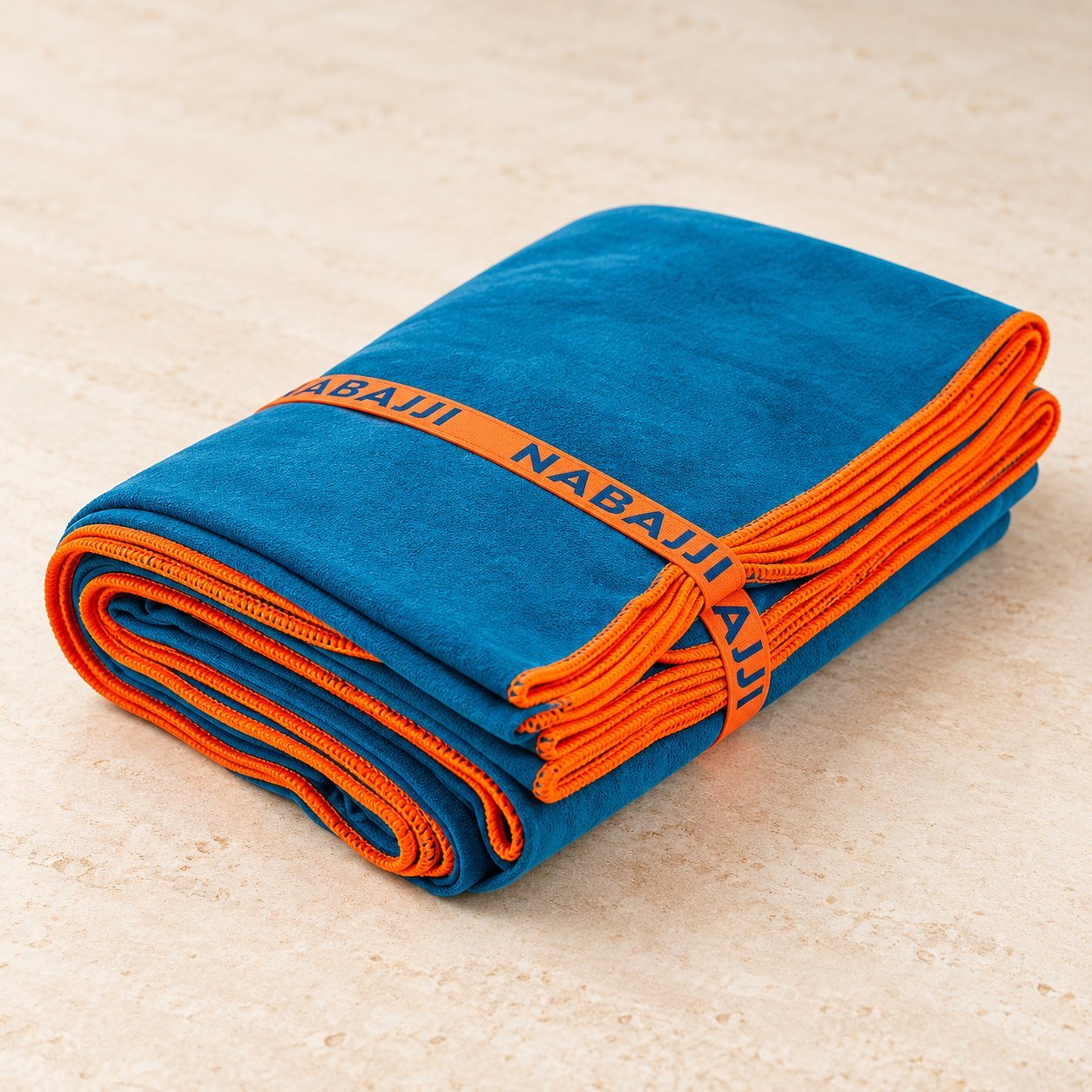 Decathlon Microfibre Towel Size L 80 x 130 cm in Blue Petrol, bulk order with company logo