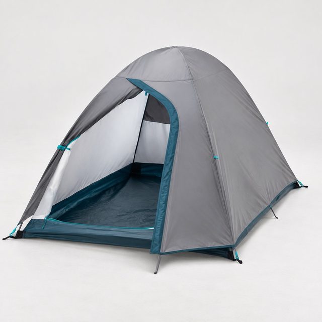 Decathlon 2 Person Camping Tent MH100 in Grey, employee onboarding kit