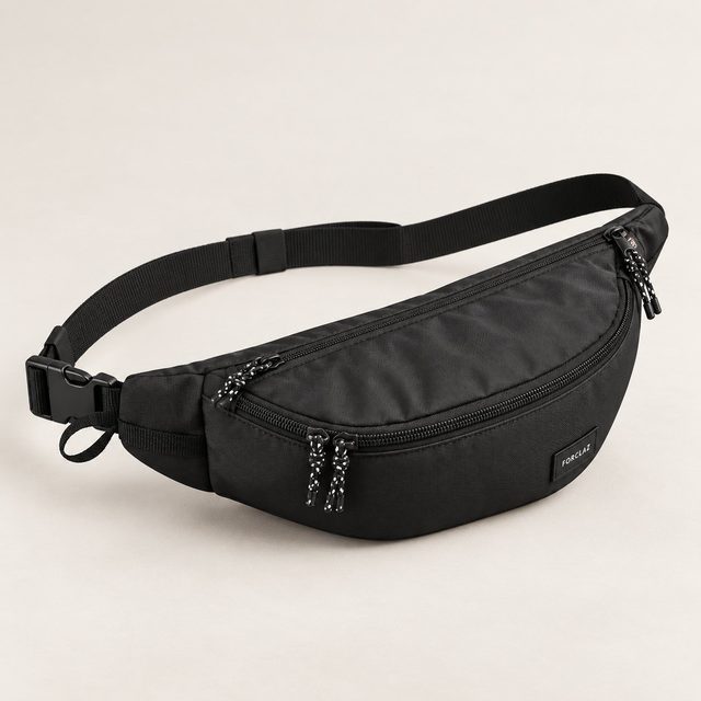 Decathlon Travel Waist Bag 2L in Black, dealer meet gift