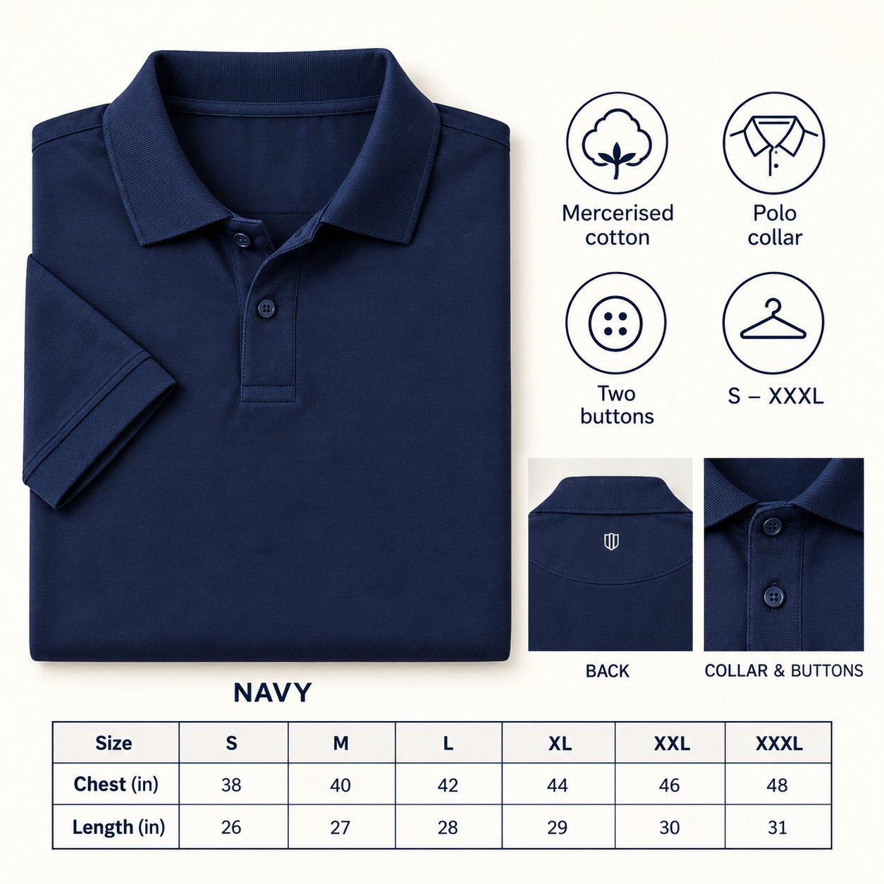 Click to zoom Duke Mercerised Polo in all 1 colours, Mercerised cotton, for sales team reward