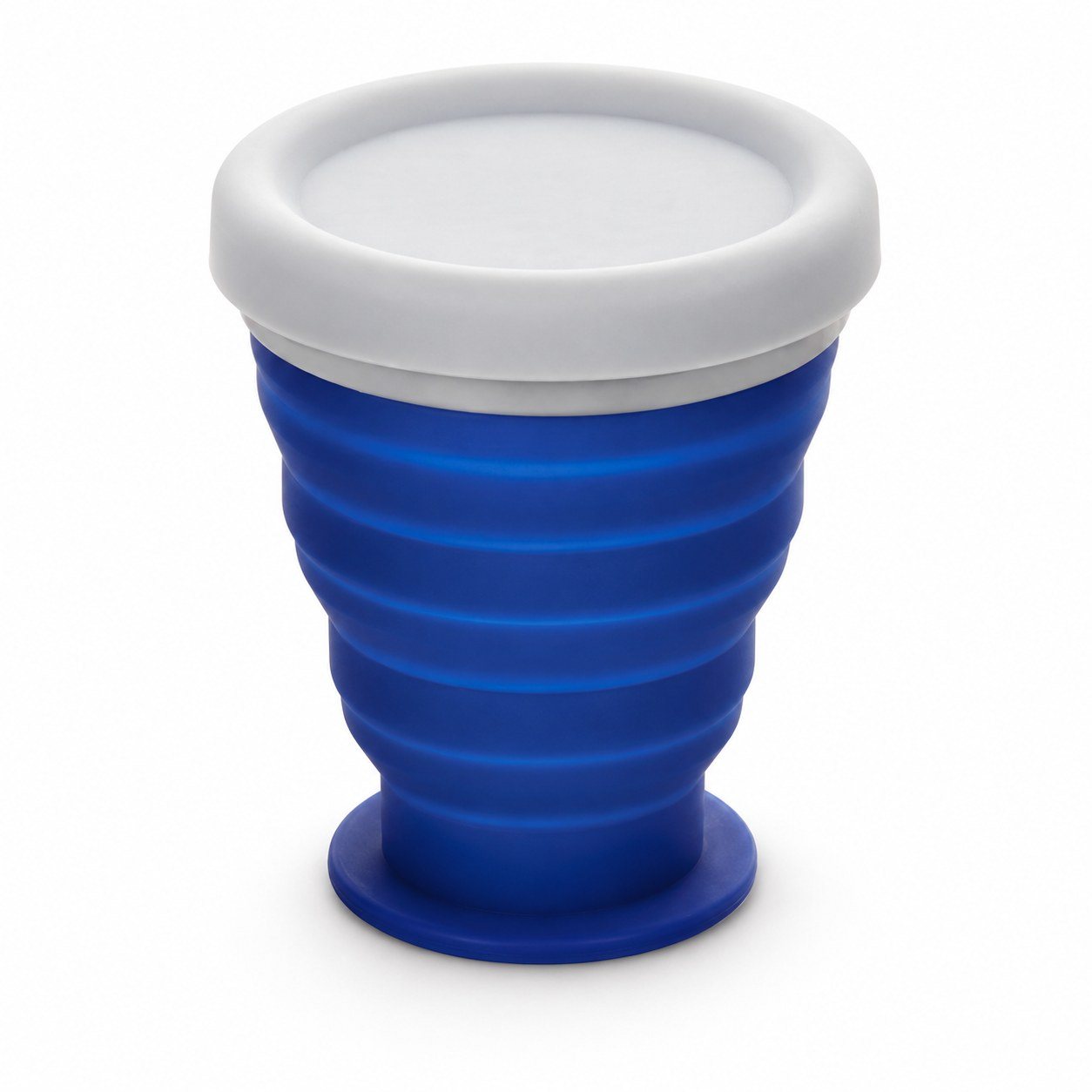 Blue travel cup