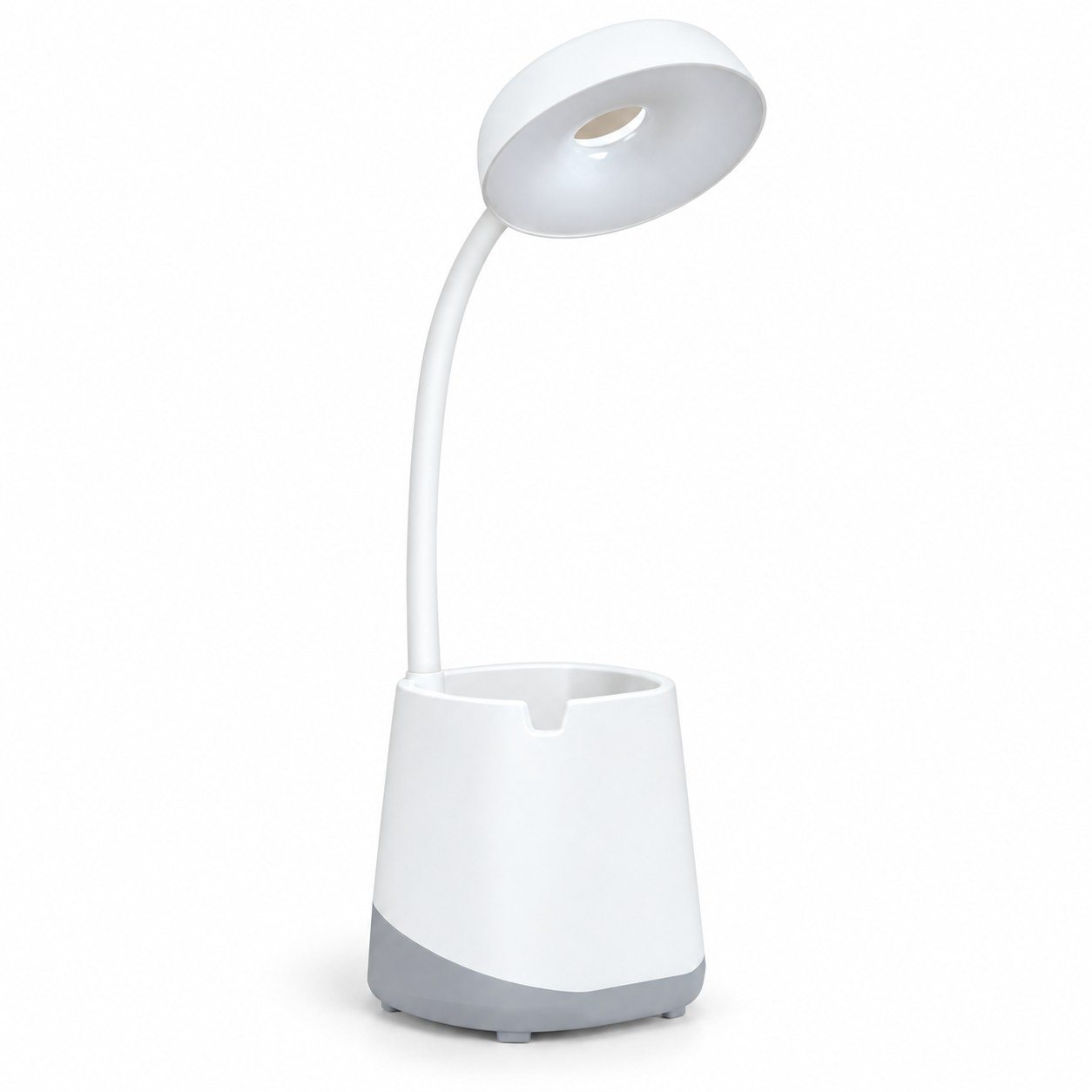 Lamp with pen tumbler