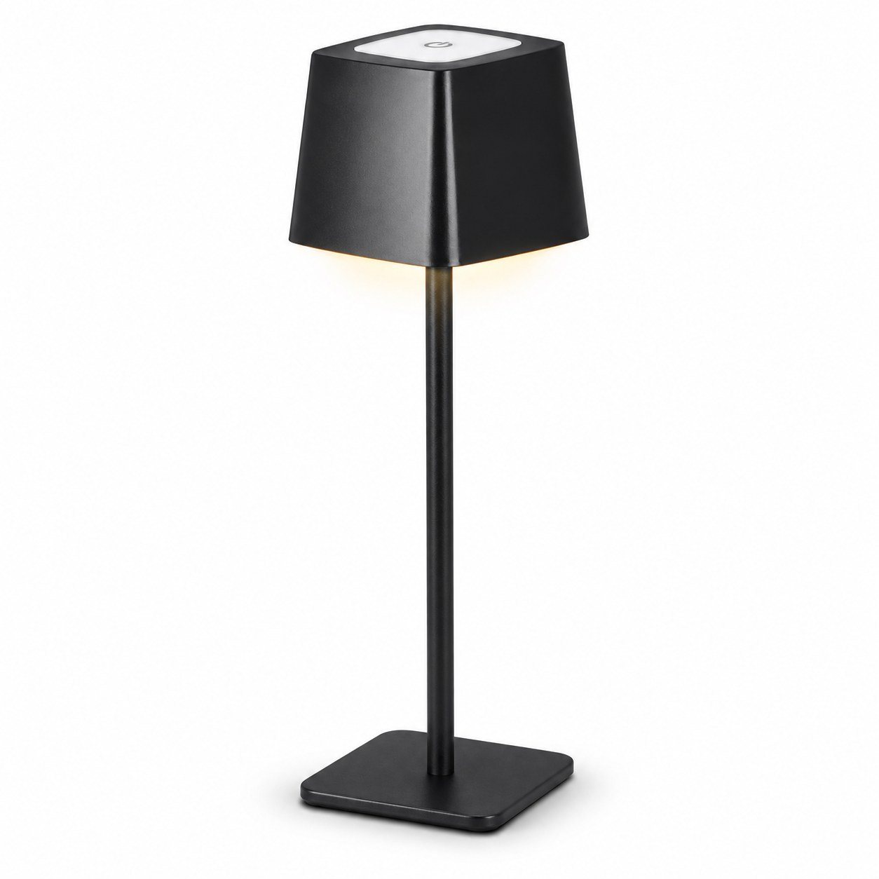 Click to zoom Black square-shade table lamp