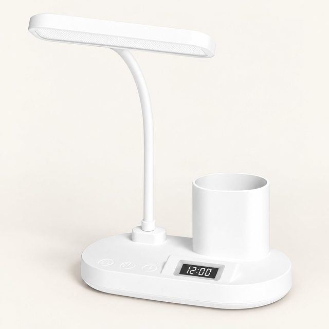 LED lamp with clock