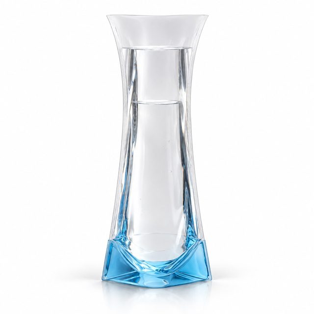 Blue flower vase