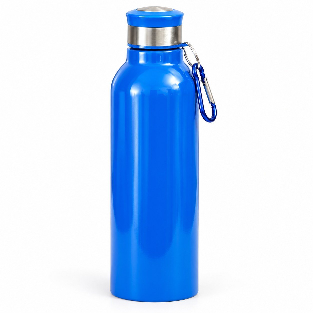 Click to zoom Stainless Steel Bottle with Carabiner, 750 ml