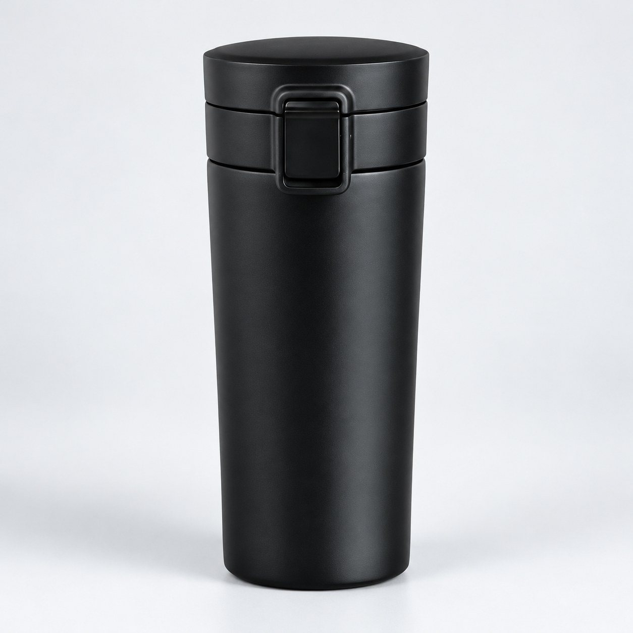 Stainless Steel Travel Mug with Push Button, 330 ml
