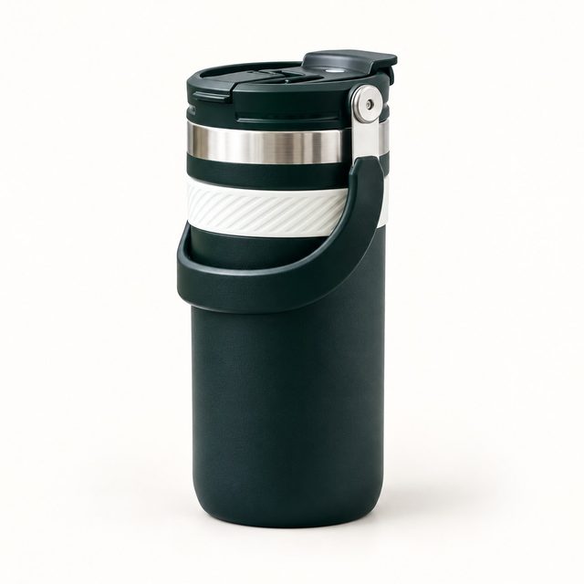 Stainless Steel Travel Mug with Handle, 550 ml