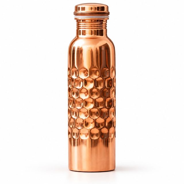 Diamond Finish Copper Bottle, 850 ml