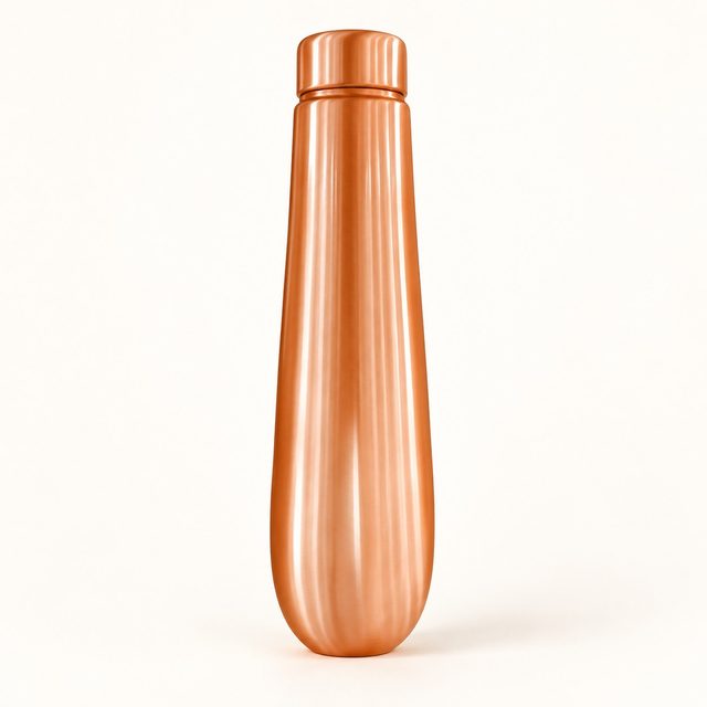 Copper Bottle Curved, 900 ml