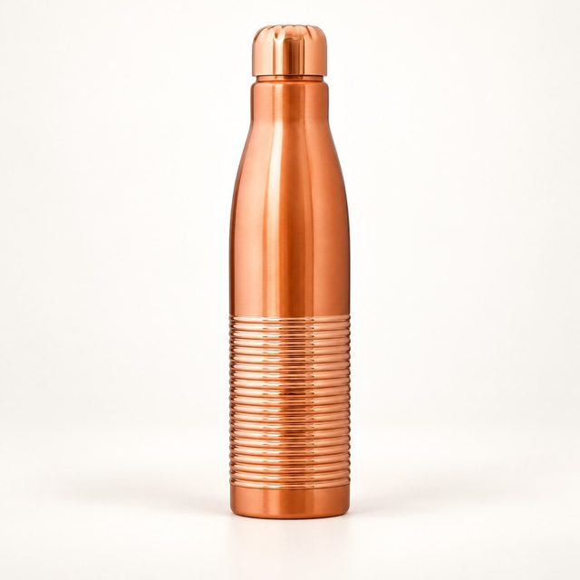 Copper Bottle Ringed, 1050 ml