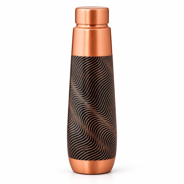 Wave Print Copper Bottle 900 ml