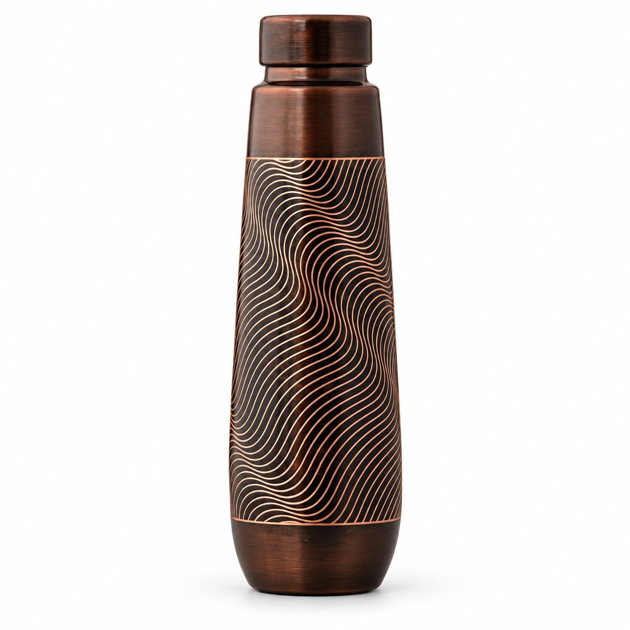Click to zoom Dark Wave Print Copper Bottle 900 ml