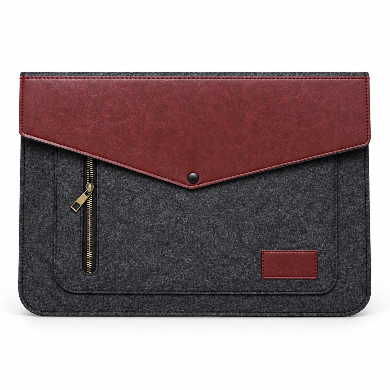 Click to zoom Recycled Felt Laptop Sleeve with Zipper Pocket