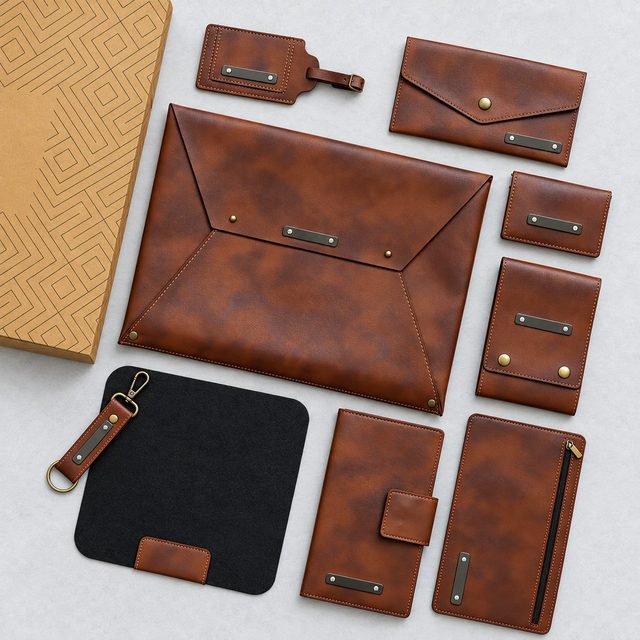 All in 1 Vegan Leather Gift Set