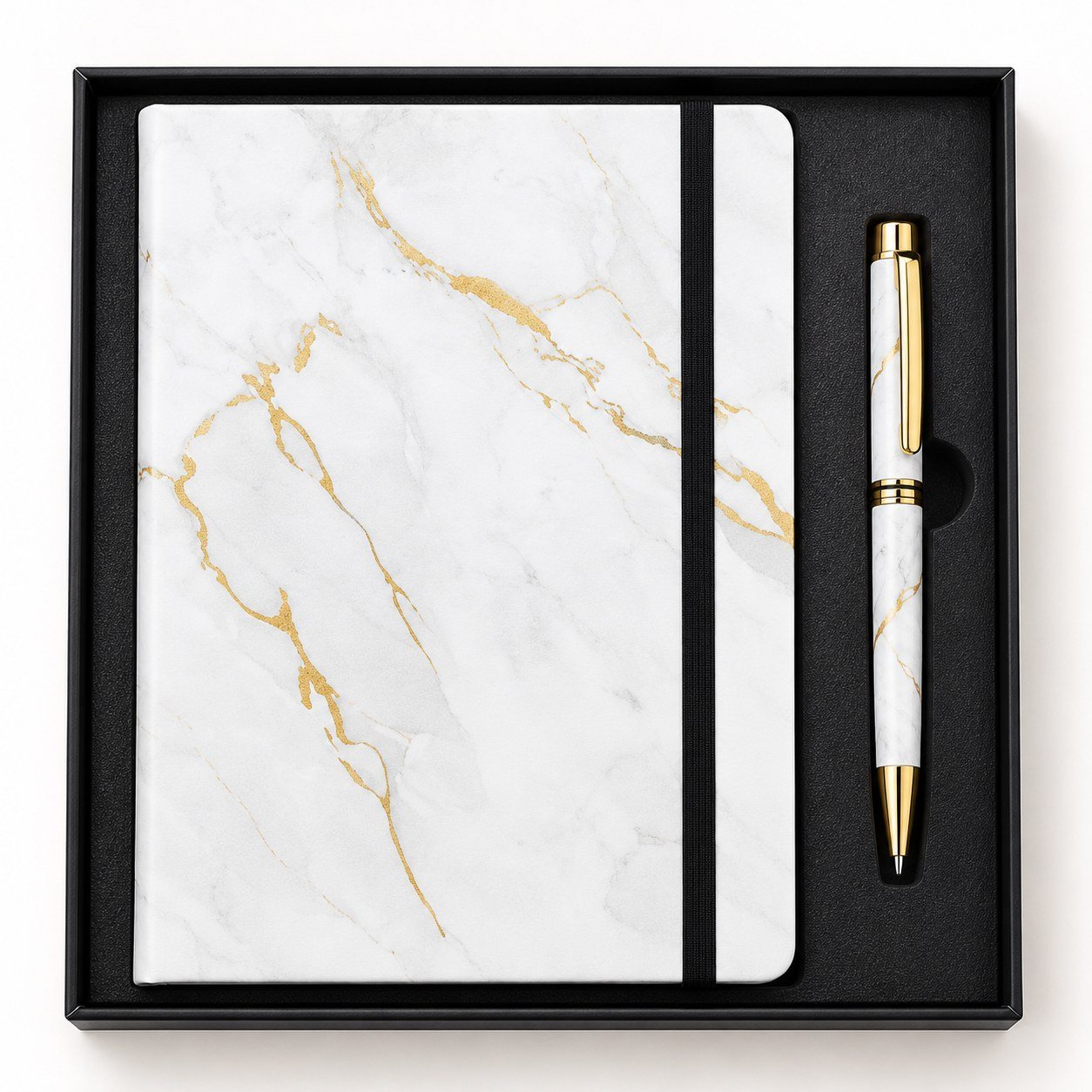 Click to zoom Marble Notebook & Pen Set