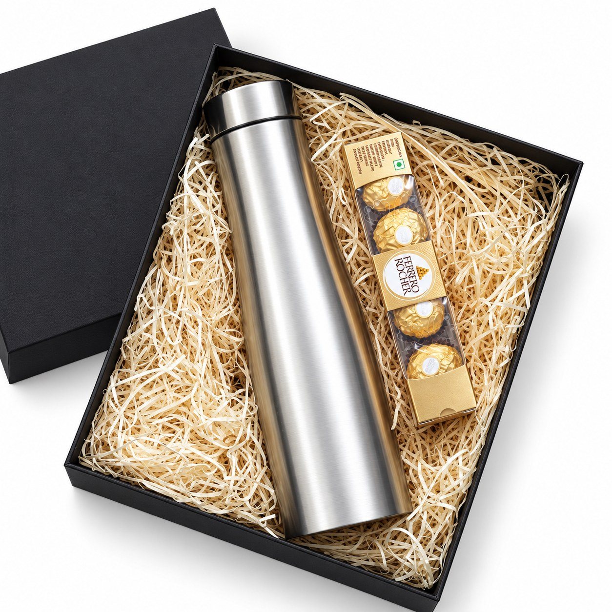 Click to zoom Stainless Steel Bottle & Ferrero Rocher Gift Set