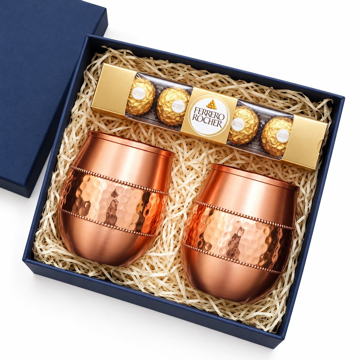 Click to zoom Copper Glasses & Ferrero Rocher Gift Set