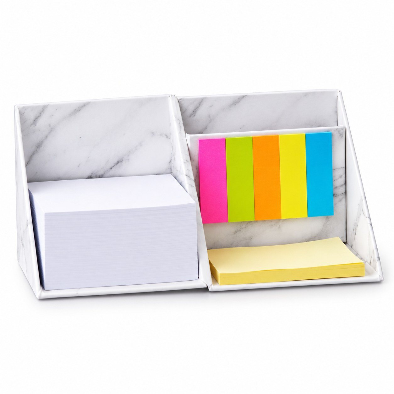 Click to zoom Cube Box with Sticky Notes & Pen/Mobile Holder