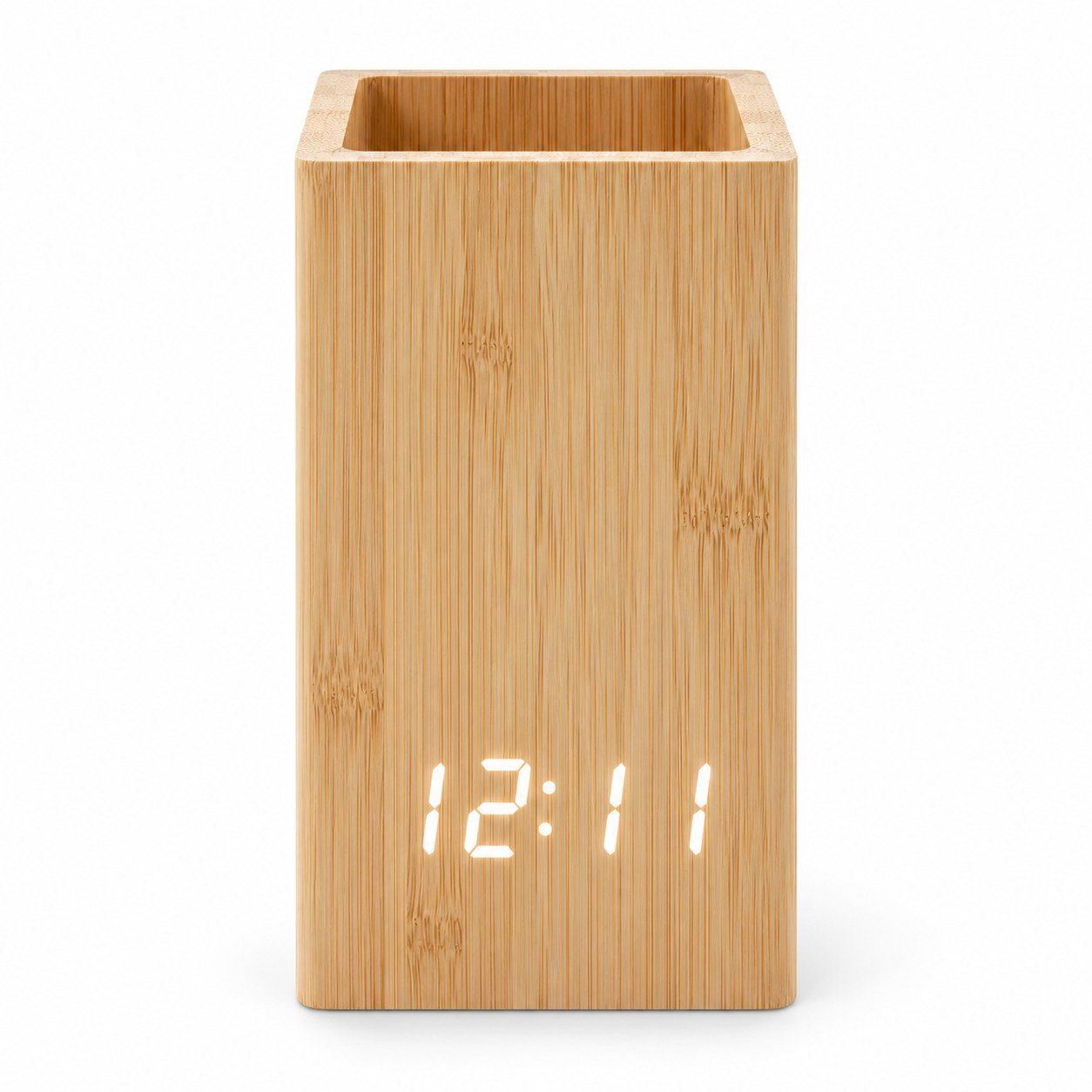 Click to zoom Desktop LED Clock with Pen/planter Stand